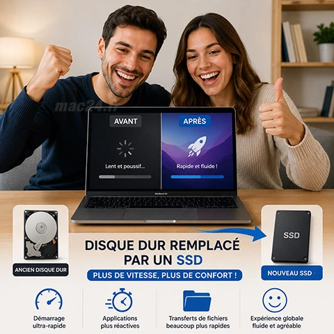 A vendre changement SSD MacBook Air 13 pouces 2008 A1237